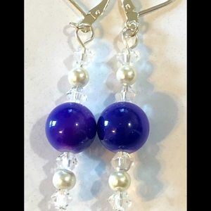 Glamorous Purple Earrings